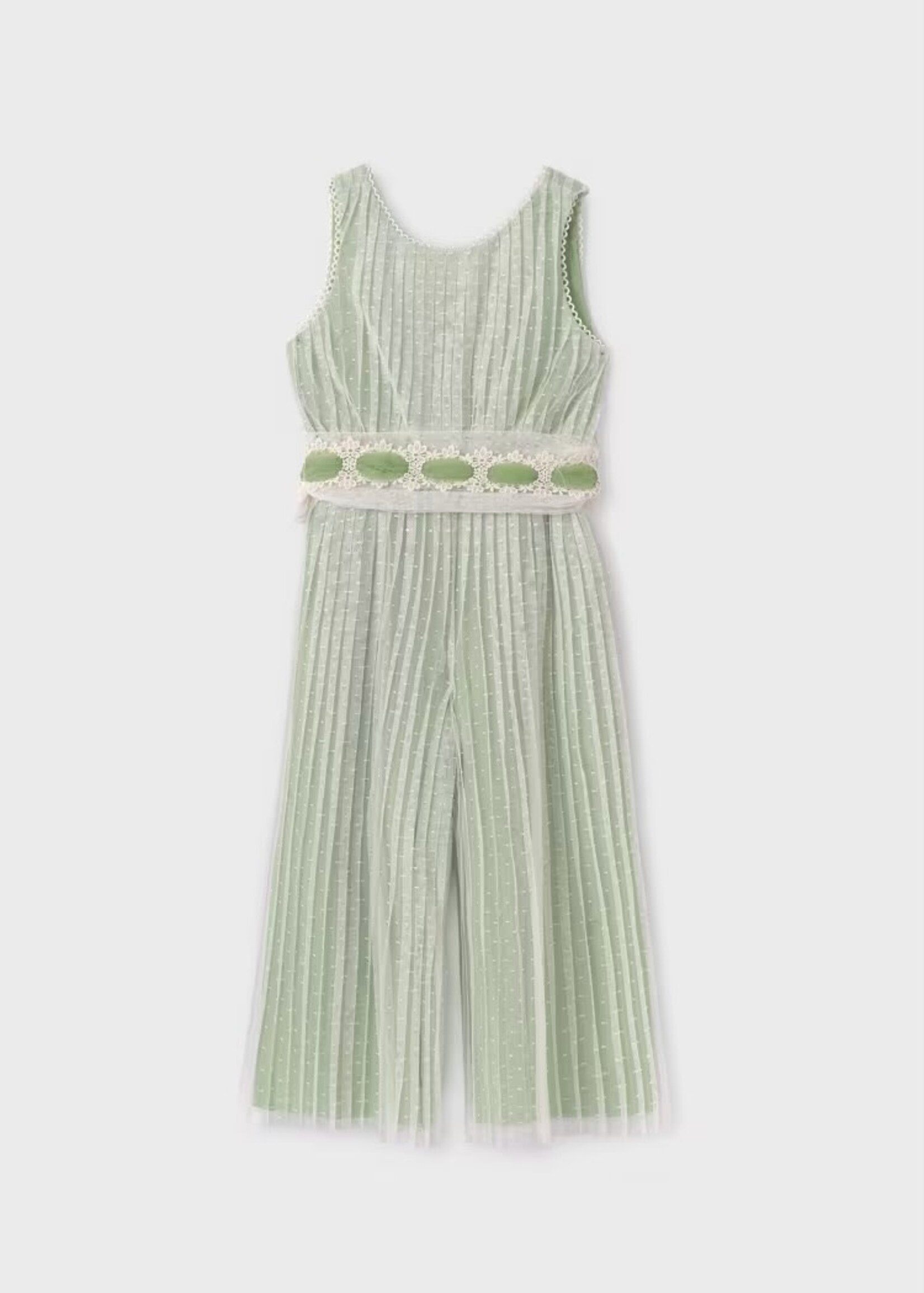 Abel & Lula - geplooide tule jumpsuit - 5260