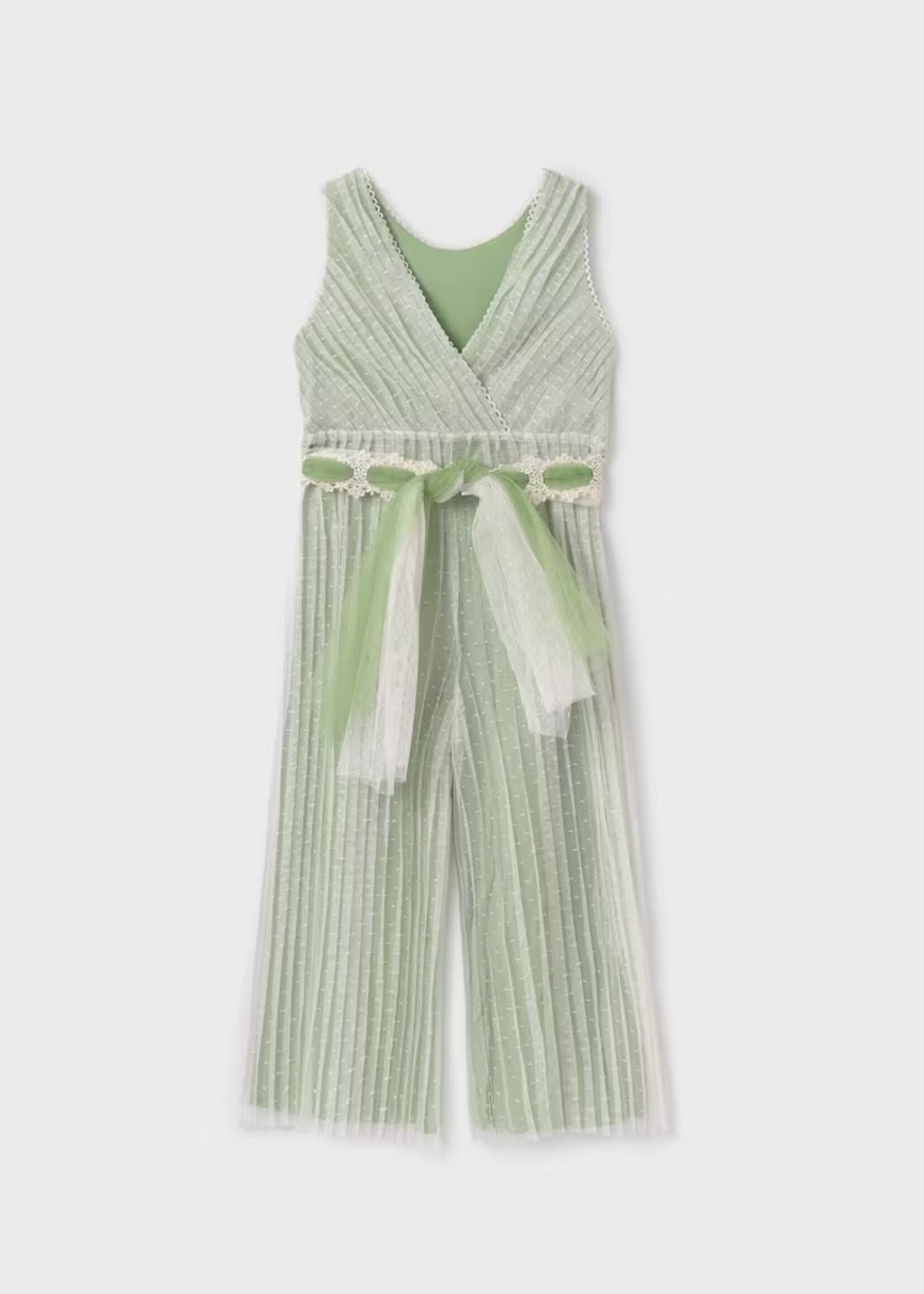 Abel & Lula - geplooide tule jumpsuit - 5260