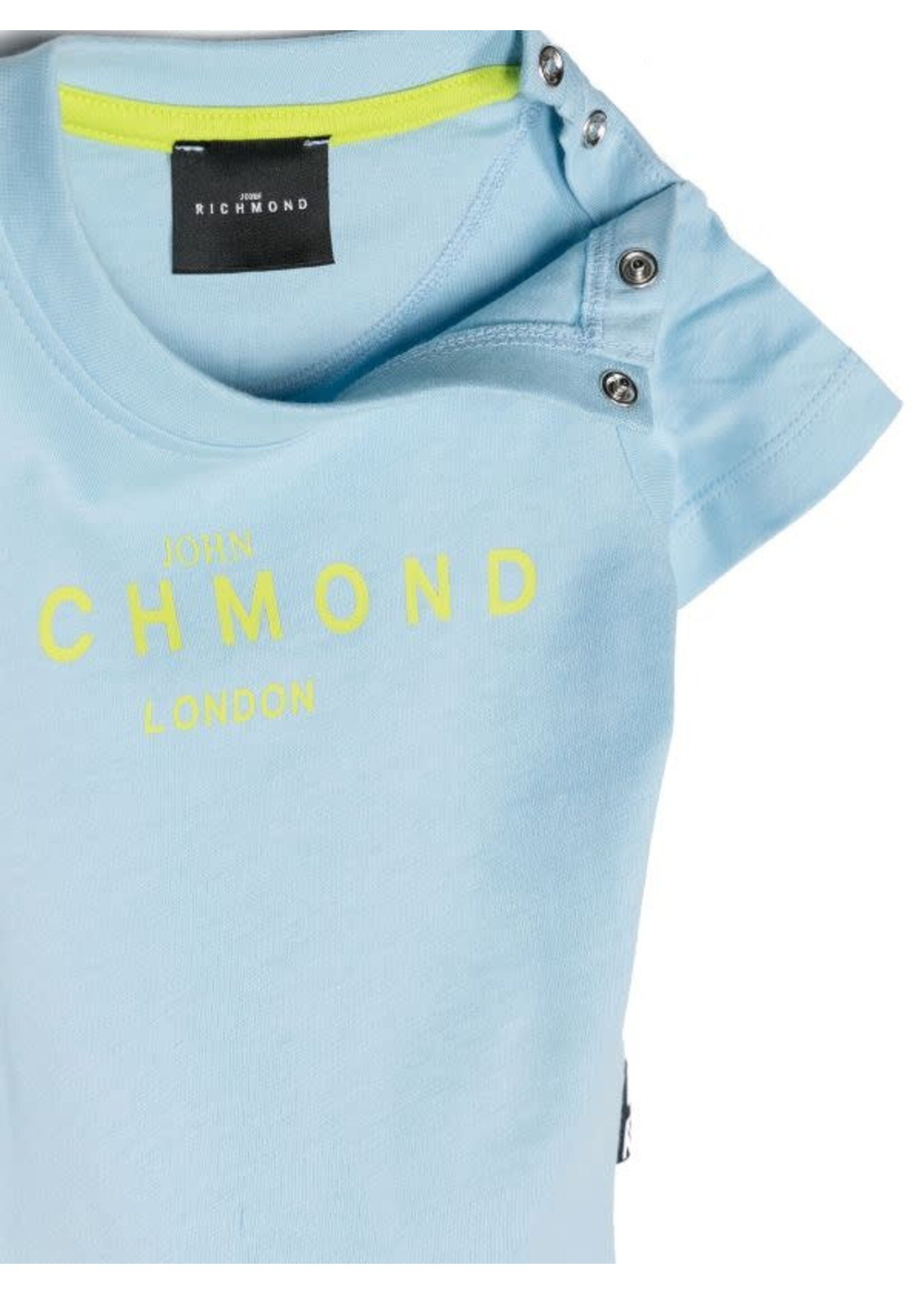 John Richmond John Richmond - T-shirt licht blauw