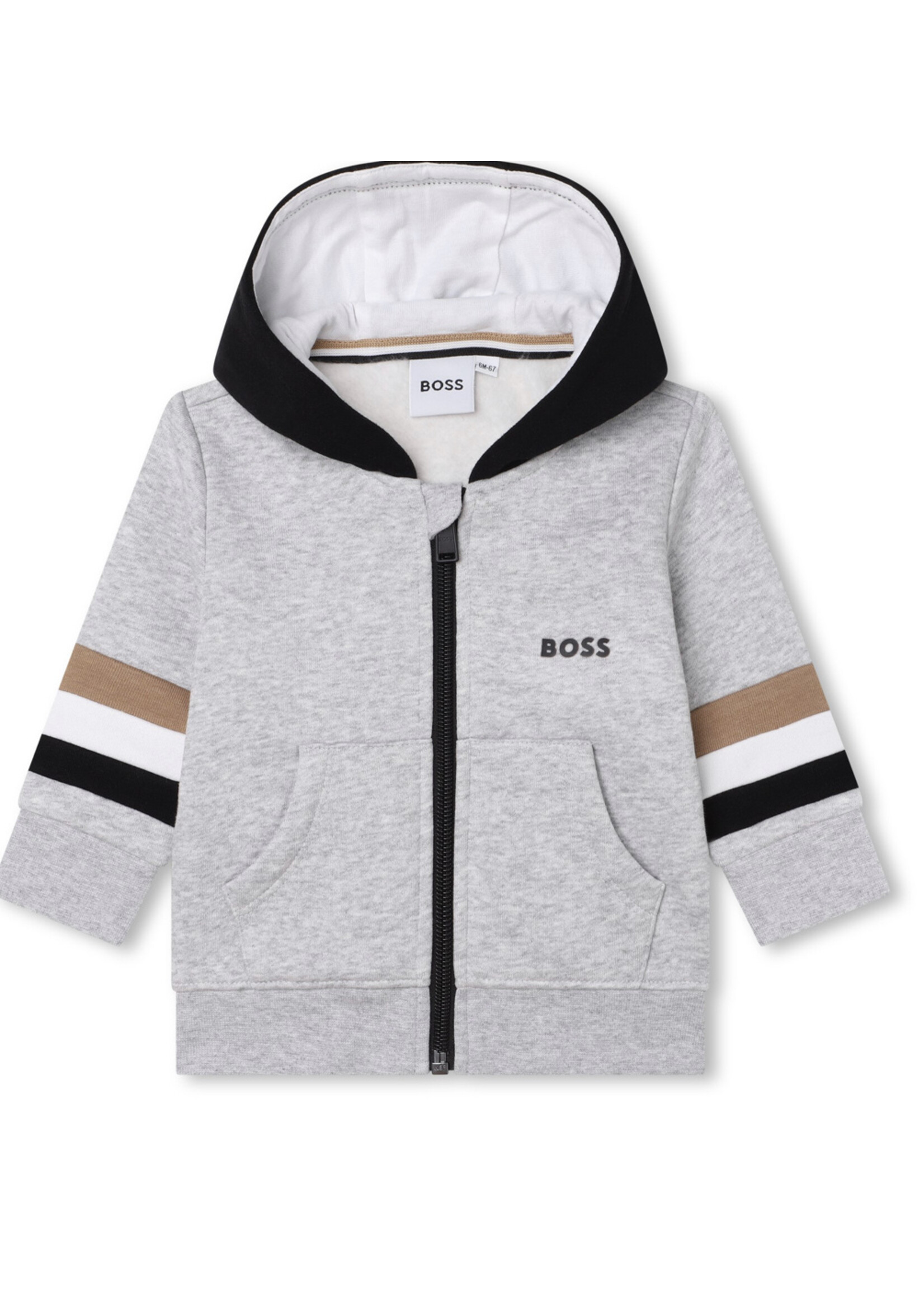 Boss Fleece sweatshirt met rits