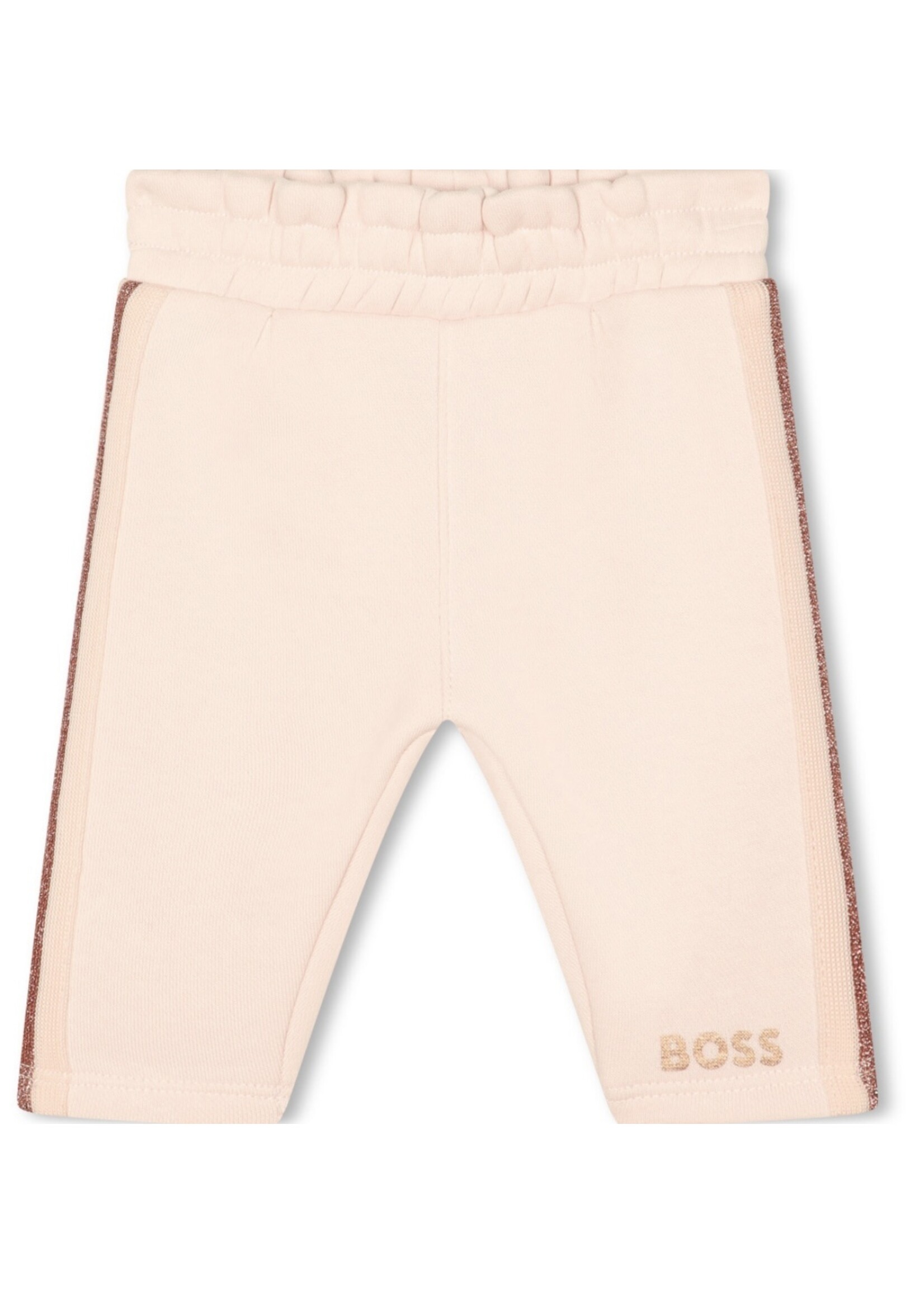 Boss Fleece joggingbroek baby roze