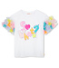 Billieblush T-shirt met tule mouwen - U20927