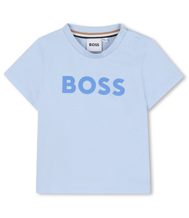 Boss T-Shirt met korte mouwen licht blauw  - J52105