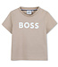 Boss T-shirt met korte mouwen beige - J52105