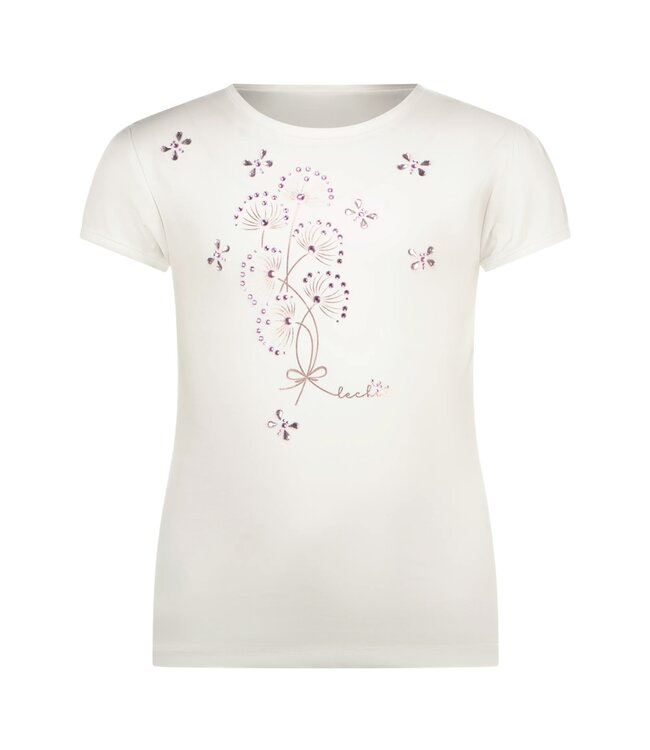 Le Chic Off White T-shirt met strass - 5412