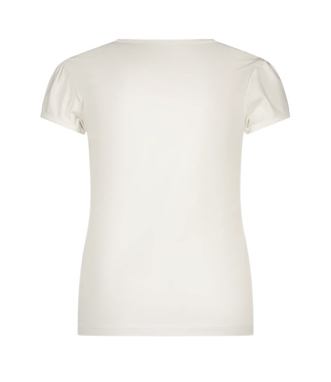 Le Chic Off White T-shirt met strass - 5412