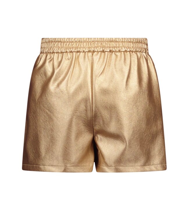 Le Chic Gold Rush Leren Shorts - 5660