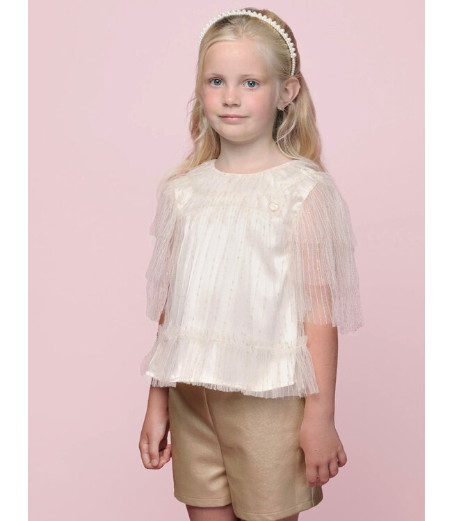 Le Chic Gold Rush Leren Shorts - 5660