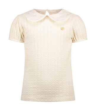Le Chic Le Chic Dreamy Creamy Gehaakte Top met Parels - 5408