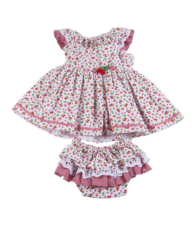 Daga Jurk met Luierbroekje Cherry - 10101