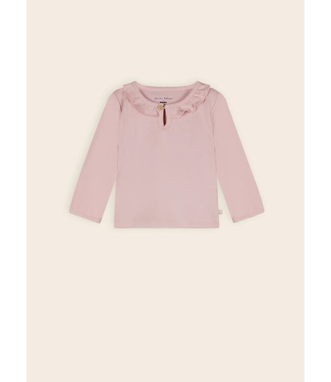 Petite Maison Lange Mouw T-shirt met Ruffle Detail - 7400