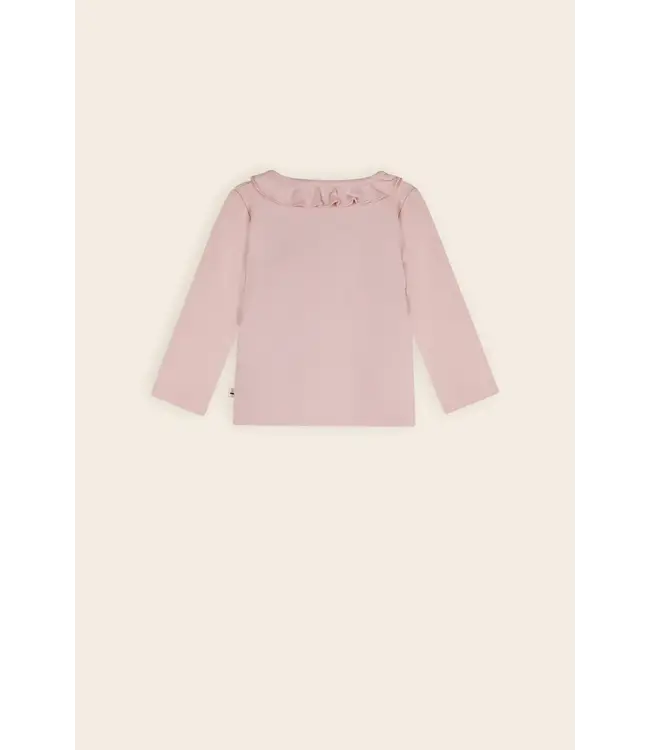 Petite Maison Lange Mouw T-shirt met Ruffle Detail - 7400
