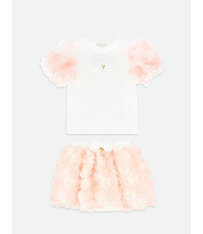 Angel’s Face Roses T-shirt & Rok Set