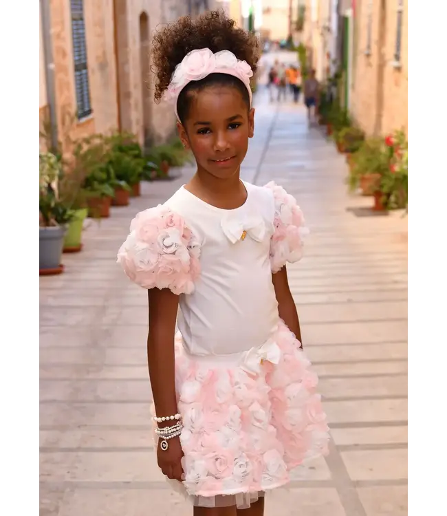 Angel’s Face Roses T-shirt & Rok Set