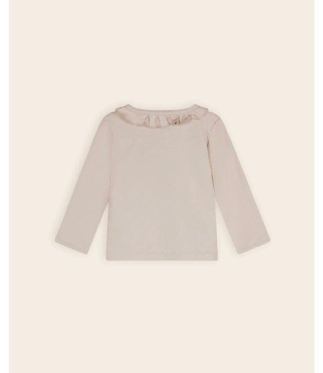 Petite Maison Lange Mouw T-shirt Met Ruffle Detail -7400