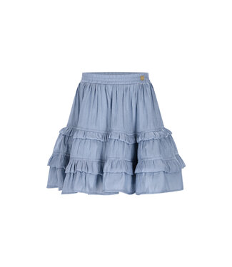 Le Chic Le Chic Blue Silke Ruffle Rok - 5700