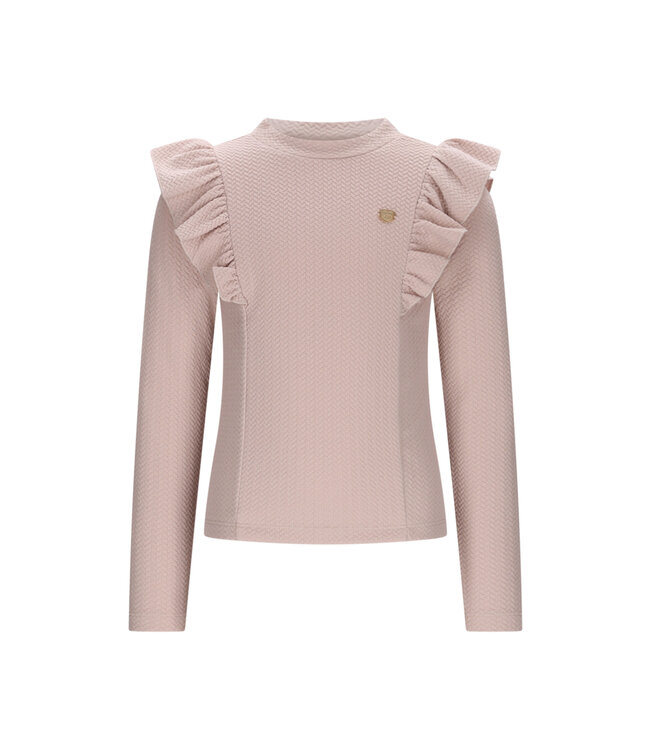Le Chic Knitted Ruffle Top - 5426