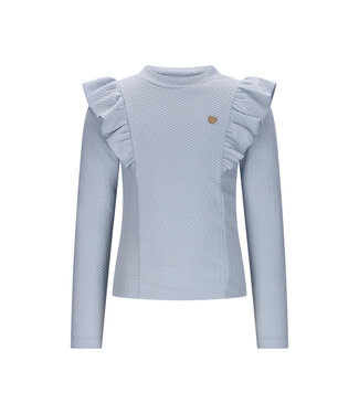 Le Chic Le Chich Blue Ruffle Top - 5426
