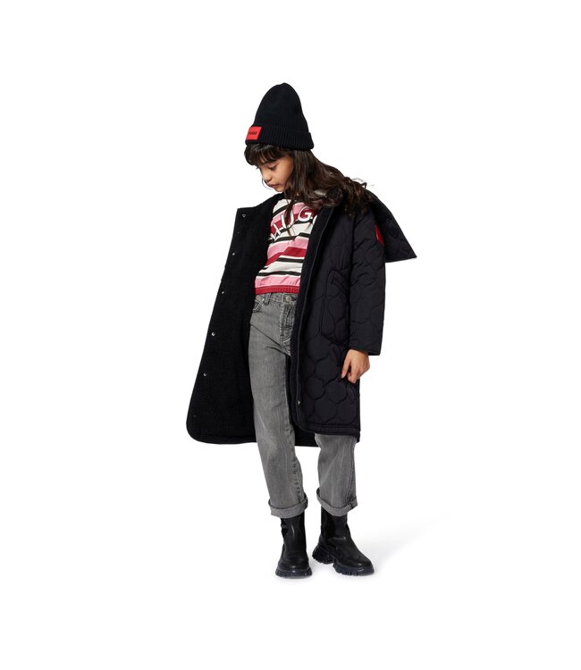 Hugo  Meisjes Jas met Knoopsluiting - G00526