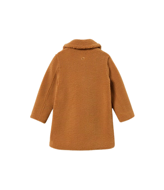 Twinset Fluffy Lange Meisjes Jas met Knoopsluiting - 2180