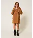 Twinset Fluffy Lange Meisjes Jas met Knoopsluiting - 2180