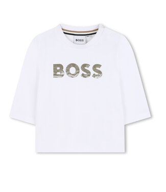 Boss BOSS T-SHIRT MET LANGE MOUWEN - J52467