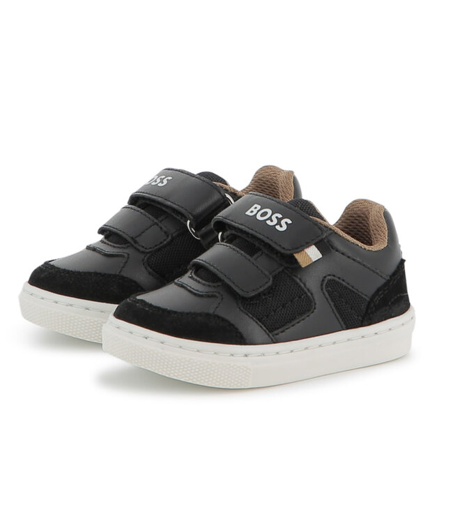 BOSS Sneakers met Klittenband - J52577