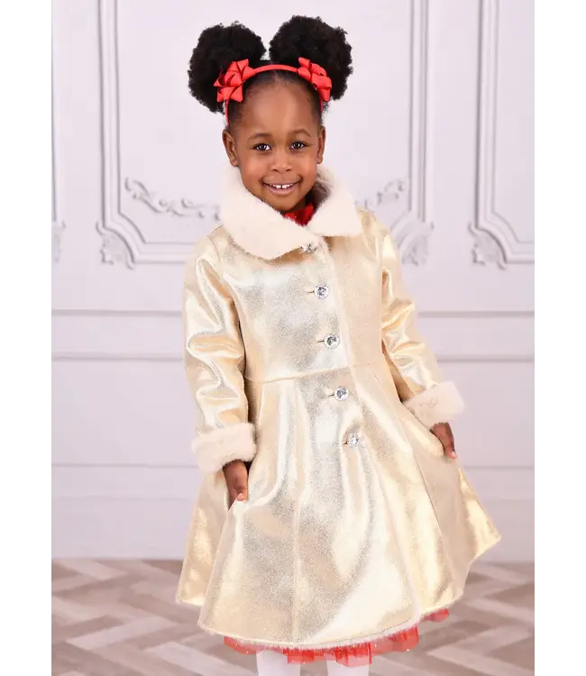 Angel’s Face Dazzle Metallic Lange Jas