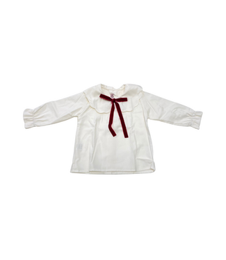 Phi Phi Blouse met Fluwelen Strik - 25557