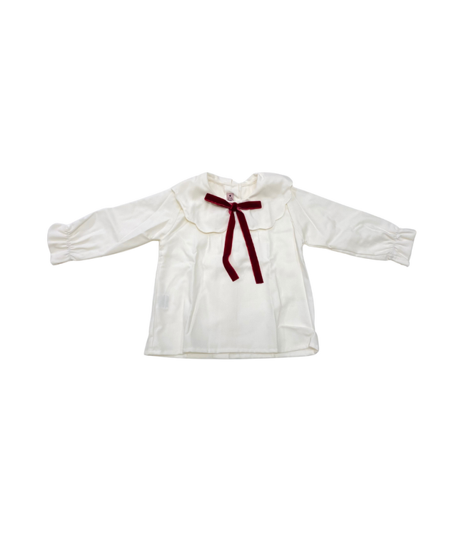 Phi Blouse met Fluwelen Strik - 25557