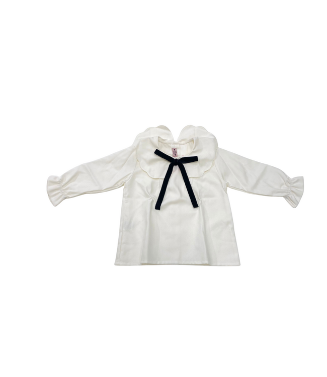Phi Blouse met Fluwelen Strik - 25622