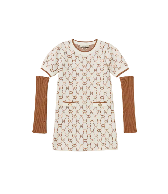 Twinset Jurk met Monogram-Print - 3020