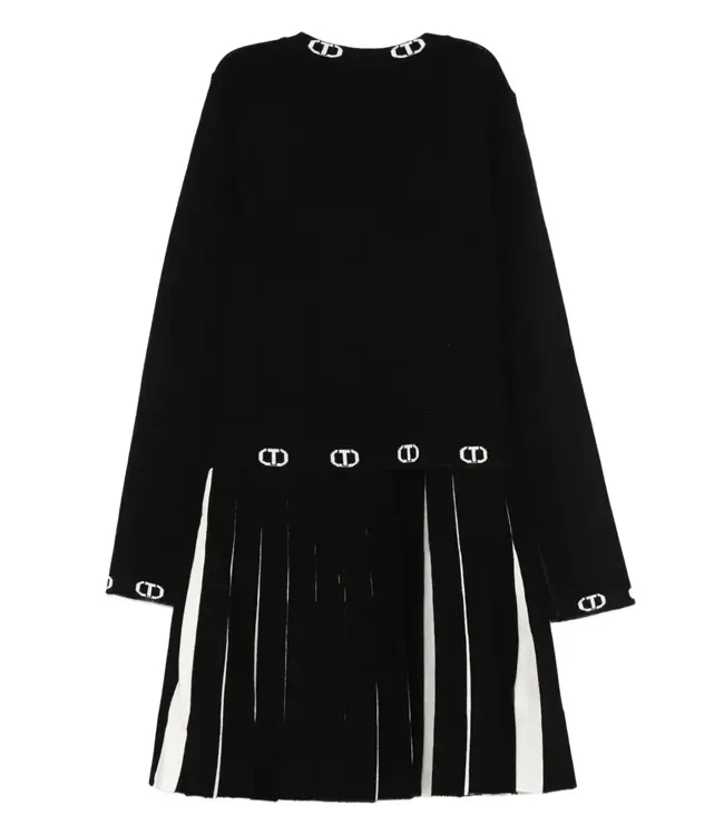 Twinset Geplooide Gebreide Jurk - 3032