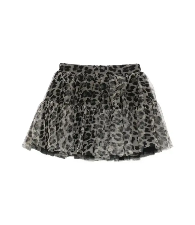 Twinset Gelaagde Rok met Luipaardprint - 2131