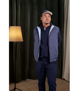 Essentials Essentials Cou7ure Reflection Reversible Bodywarmer - Dark Blue/Light Blue