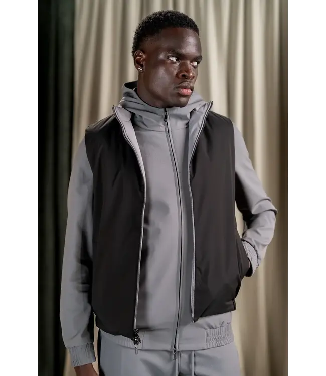 Essentials Reflection Reversible Bodywarmer - Black/Gray