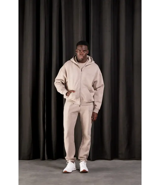 Essentials Cou7ure Basic Zipper Tracksuit - Dark Beige