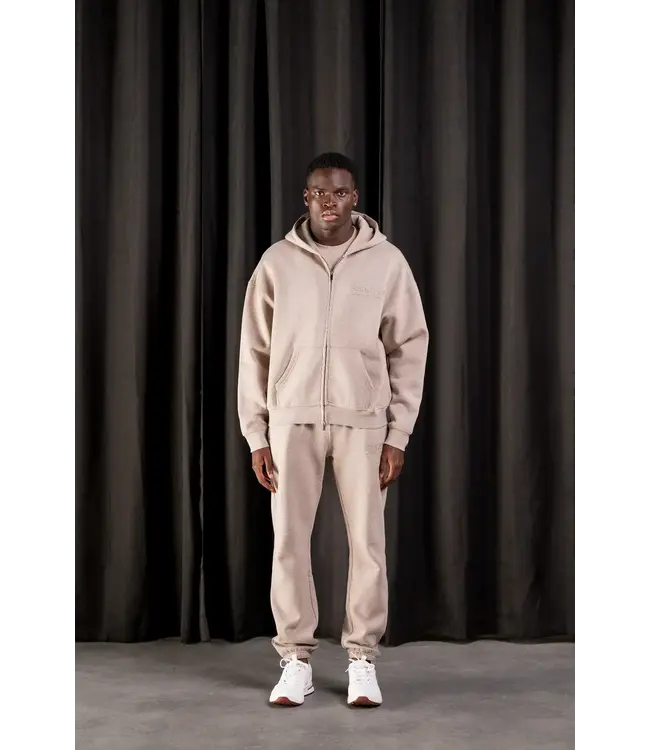 Essentials Cou7ure Basic Zipper Tracksuit - Dark Beige