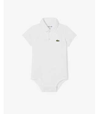 Lacoste Lacoste Piqué Baby Romper Wit