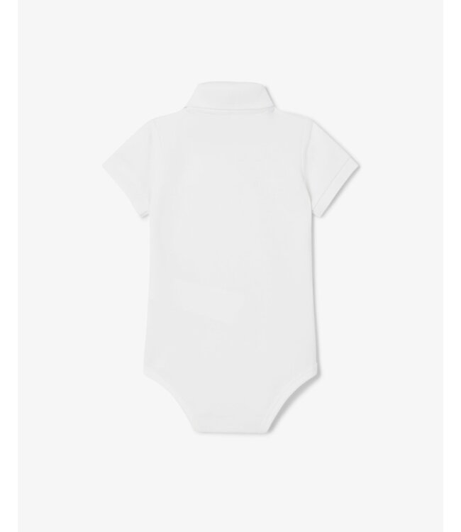Lacoste Piqué Baby Romper Wit