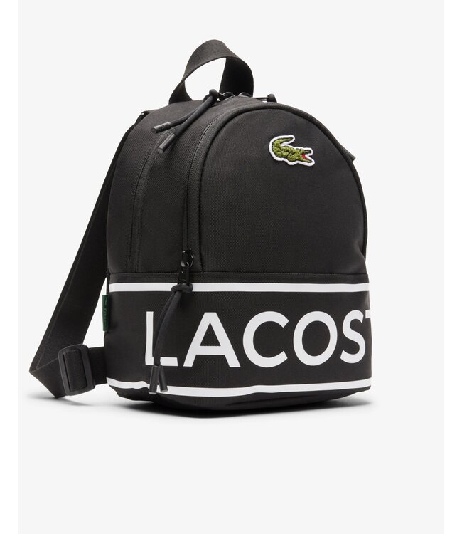 Lacost Mini Rugzak met Print Zwart