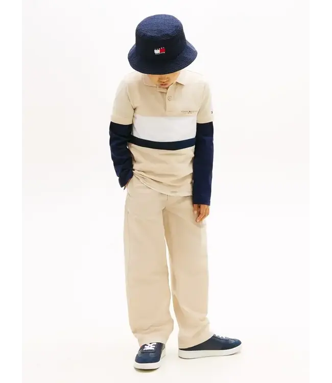 Regular Fit Colour-Blocked Pique Polo Shirt