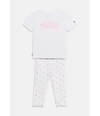Tommy hilfiger TEE  SET - Leggings - white- Tommy Hilfiger