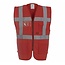 Veiligheidshesje met rits rood