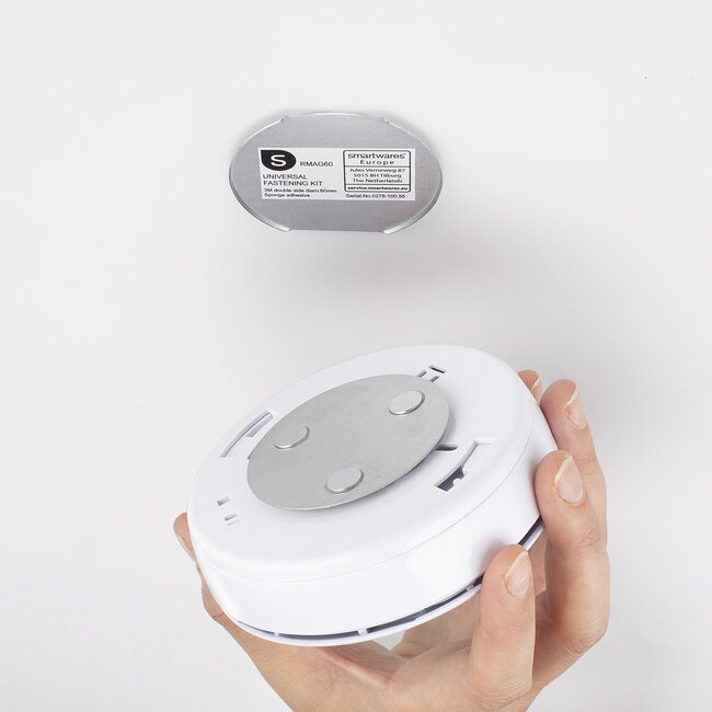 Smartwares 2-pack rookmelder RM520  met bevestigingskits