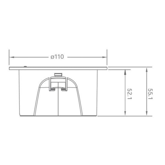 Normlights Anti paniek inbouw noodverlichtingsarmatuur