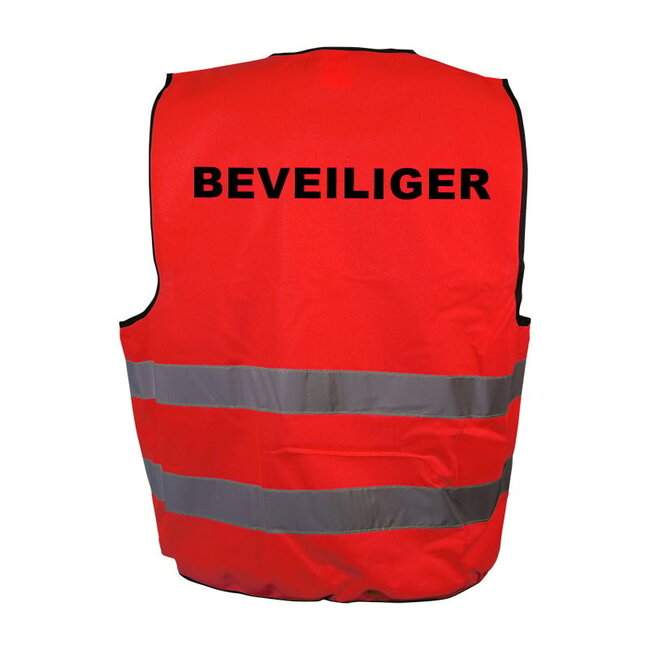 Beveiliger hesje rood