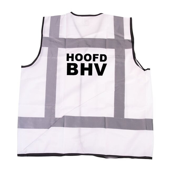 RWS veiligheidsvest hoofd BHV wit