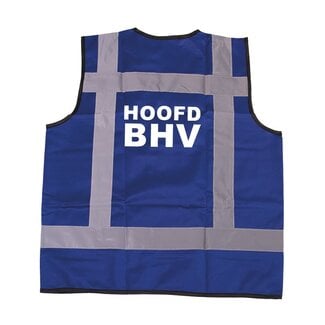 RWS veiligheidsvest hoofd BHV blauw