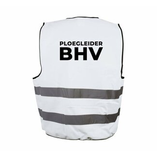 Ploegleider BHV hesje wit